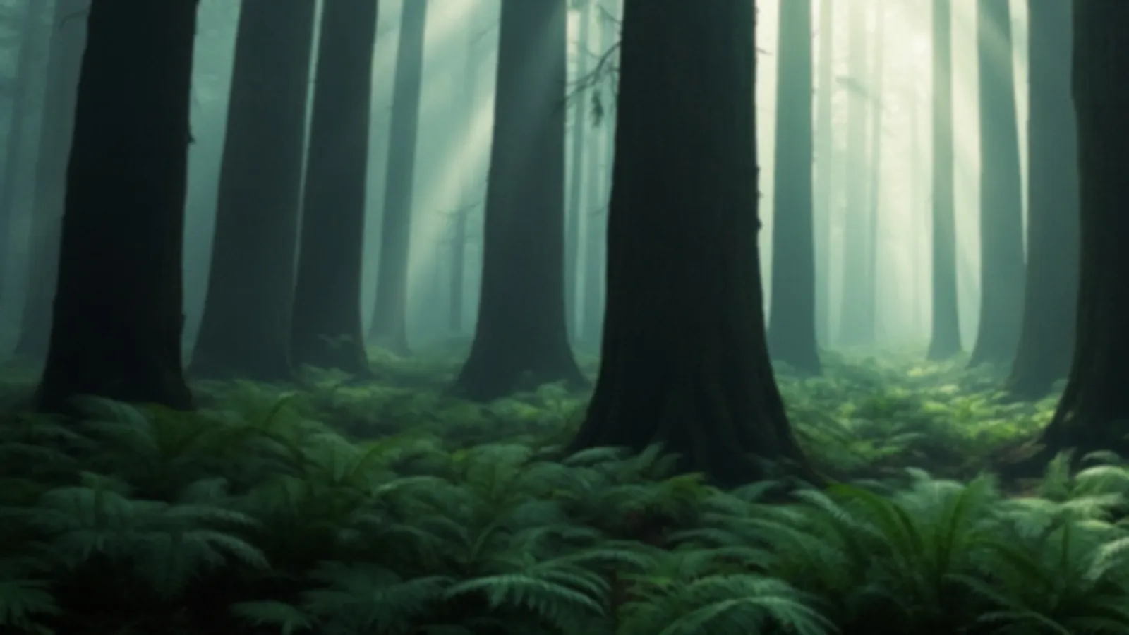 Tall redwood trunks rising into soft fog with green ferns below and light rays, the FundsRedwood view of emergency loans online, $100 – $5,000